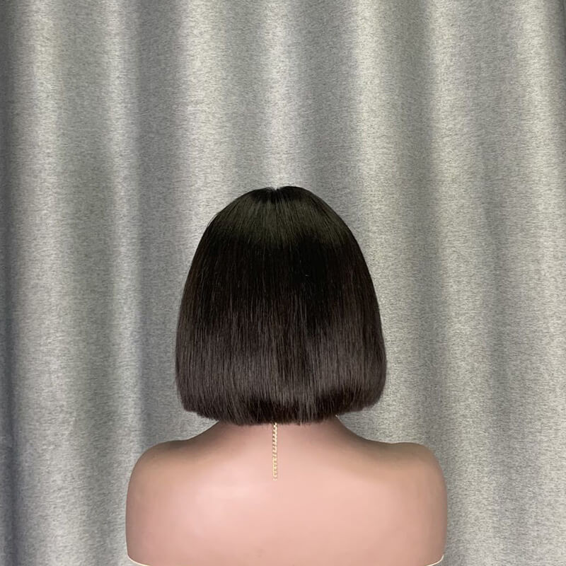 Kim K Wig Deep Part 2x6 Double Drawn Bone Straight Hair