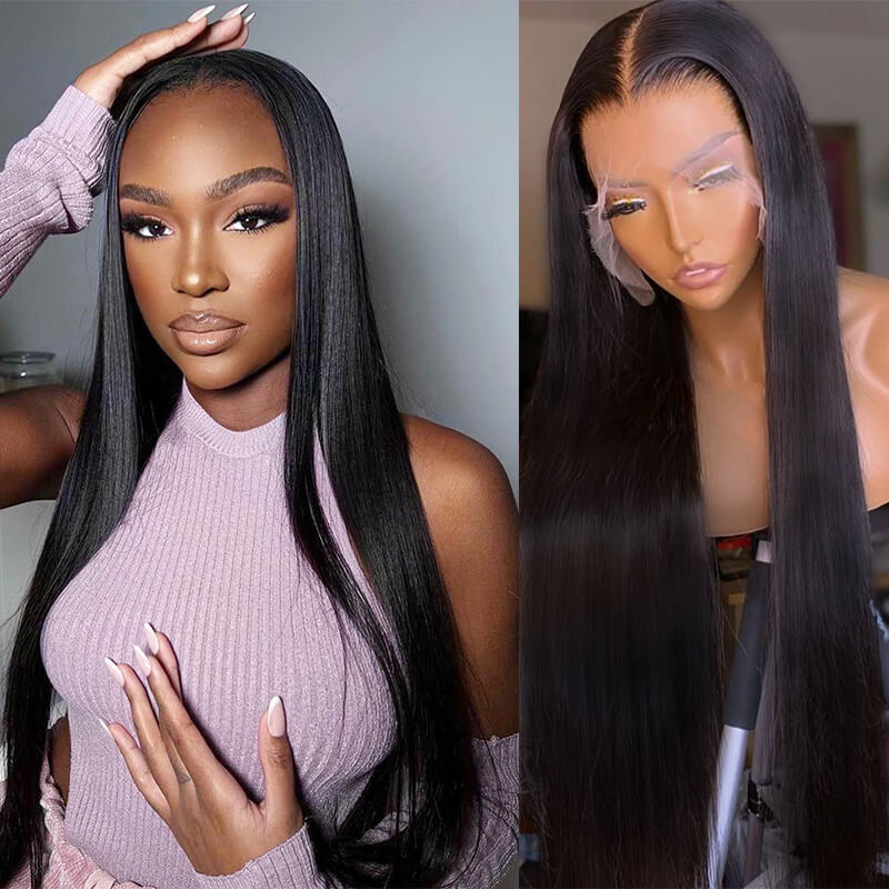 180% Real Density 13×4 HD Lace Front Wigs Straight Hair Human Hair Wigs