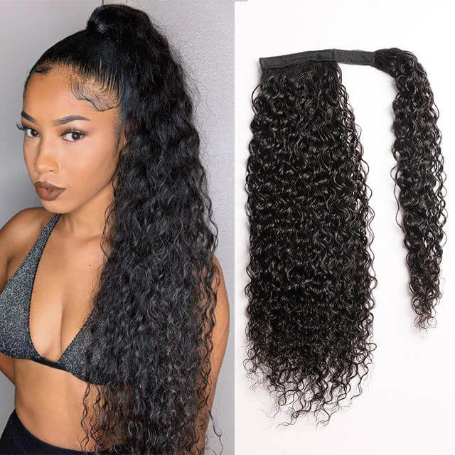 Ponytail Hair Straight/ Body Wave/ Natural Wave/ Jerry Curly/ Kinky Straight 100% Human Hair