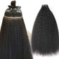 #1b Kinky Straight Tape In Human Hair Extensions 20 Pieces/ Pack