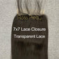 Straight Hair 7x7 Lace Closure With Baby Hair 100% Human Hair