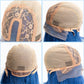 T Lace Bob Straight Blue Color Middle Part Wig Human Hair Wig