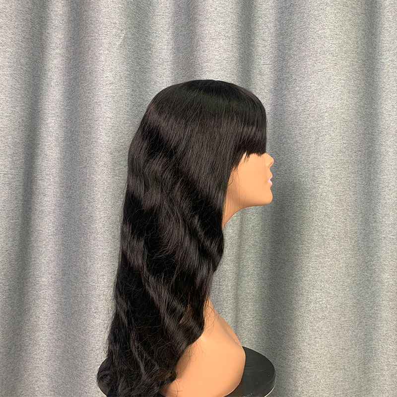 Body Wave Bang Wig 100% Virgin Human Hair