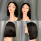 13X4 Lace Frontal Short Bob Wigs Straight Human Hair 180% Density