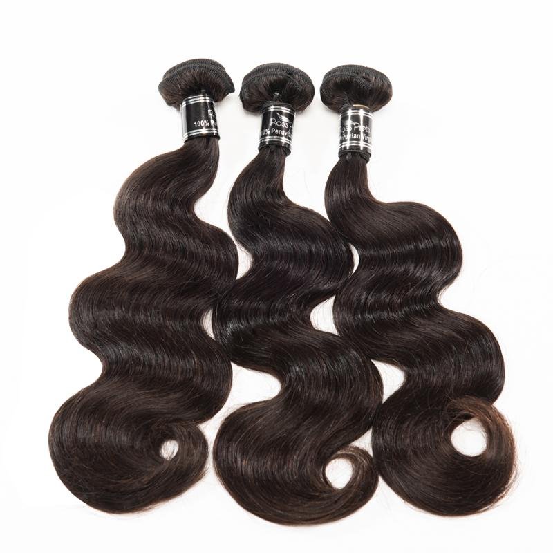 Body Wave 3 Bundles With Closure Brazilian Human Hair Body Closure - Ross Pretty Hair Official