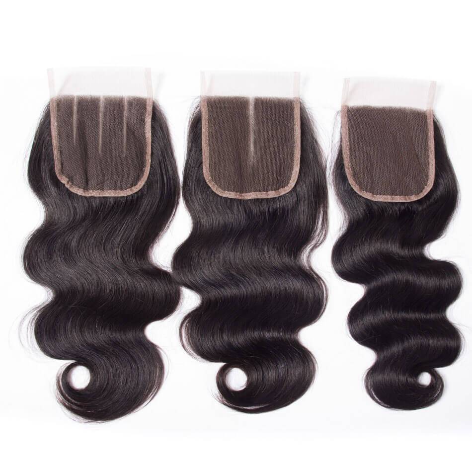 Body Wave 3 Bundles With Closure Brazilian Human Hair Body Closure - Ross Pretty Hair Official