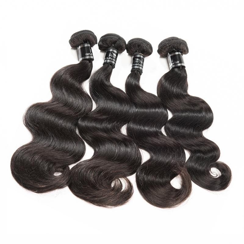 Body Wave Brazilian Human Hair 4 Bundles With 13X4 Frontal - Ross Pretty Hair Official