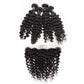 Brazilian 3 Bundles With 13X4 Lace Frontal Deep Wave Virgin Hair - Ross Pretty Hair Official