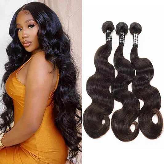 Brazilian Body Wave 3 Bundles With Human Hair Body Wavy Hair Extension