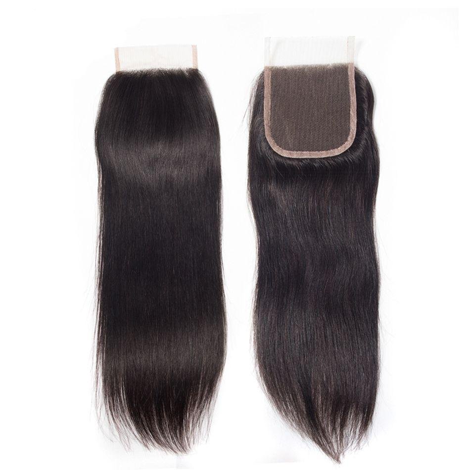 Brazilian Straight Hair 4 Bundles With Lace Closure Virgin Human Hair Bundles - Ross Pretty Hair Official