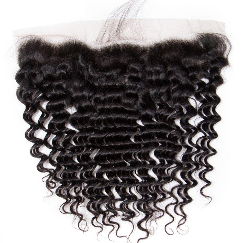 Brazilian Style Human Hair 4 Bundles Deep Wave With 13X4 Frontal - Ross Pretty Hair Official