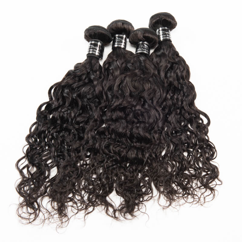 Hair Extension Brazilian Water Wave 4 Bundles Human Hair Virgin Hair