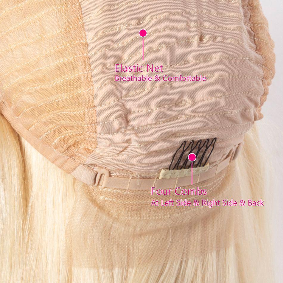 613 Blonde Short Bob Wigs Straight