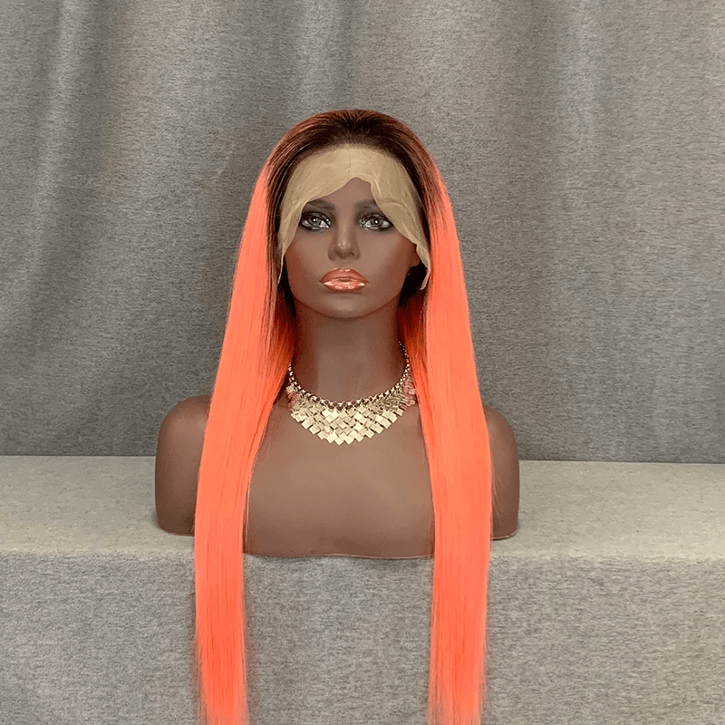 Pink Wig Ombre Color Lace Front Wig
