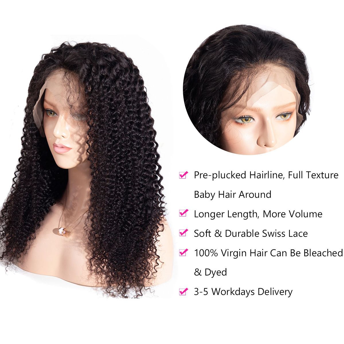 13×4 Lace Front Wigs Curly Hair