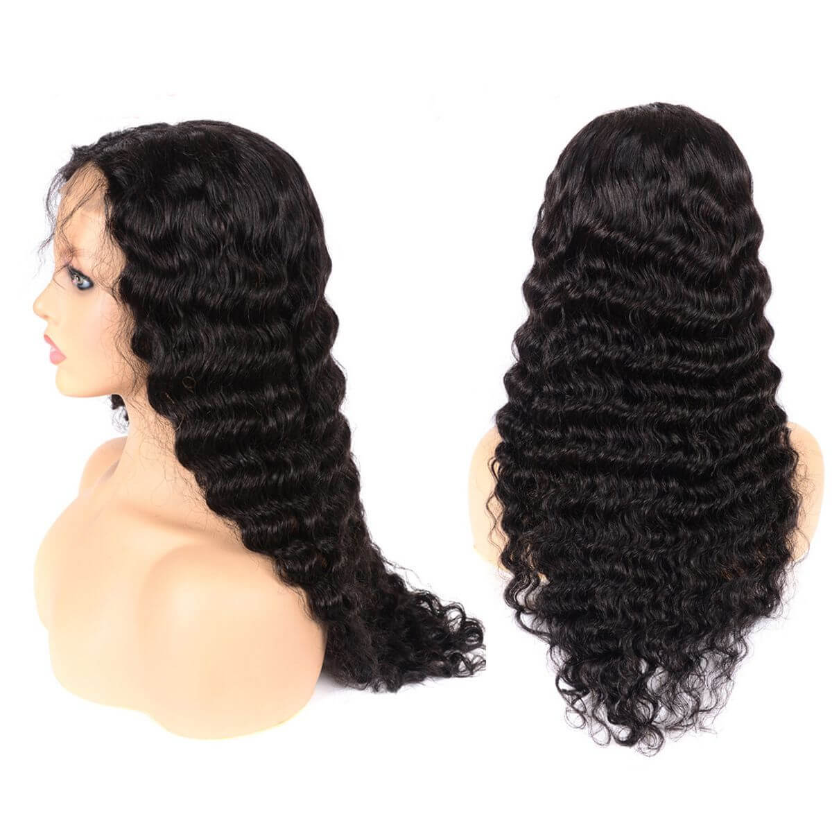 Deep Wave 4×4 Lace Closure Wig Human Hair Wigs