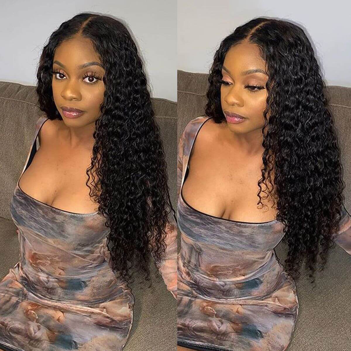 Deep Wave 4×4 Lace Closure Wig Human Hair Wigs