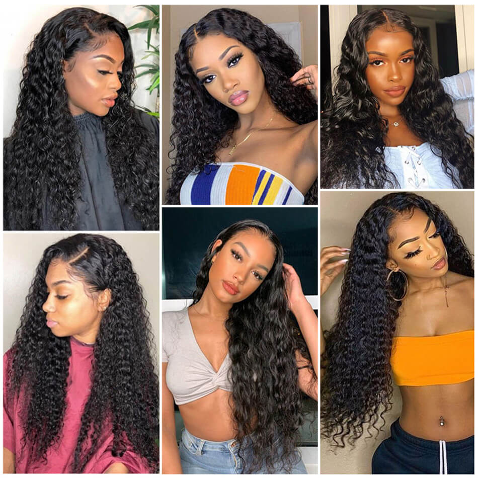 5×5 Lace Closure Wig Deep Wave Human Hair Wigs