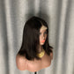 Double Drawn Kim K Wig Deep Part 2x6 Lace Closure Bob Wig Straight