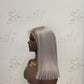 Grey Bob Wig Human Hair 10-16 Inch 13x4 Lace Front Wig