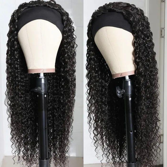 Headband Hair Wig Kinky Curly 