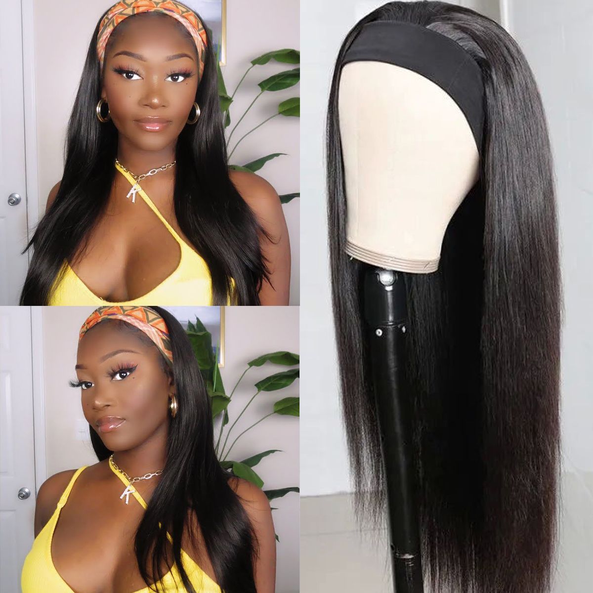 Headband Wig Straight 