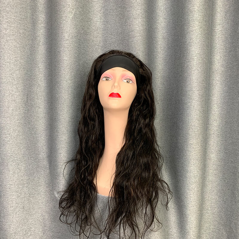 Body Wave High Density 200% Full Head Wig Thick Hair Headband Hair Wig