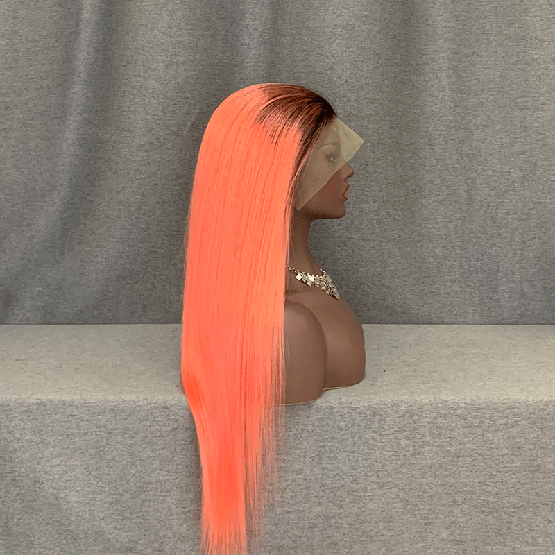 Pink Wig Ombre Color Lace Front Wig