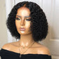 Kinky Curly 4×4 Lace Closure Short Wigs 180% Density