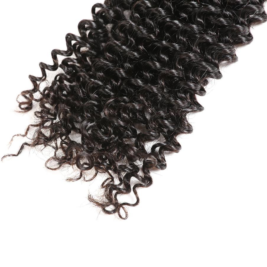 Kinky Curly Hair 3 Bundles With Closure Brazilian 100% Virgin Human Hair Bundles - Ross Pretty Hair Official