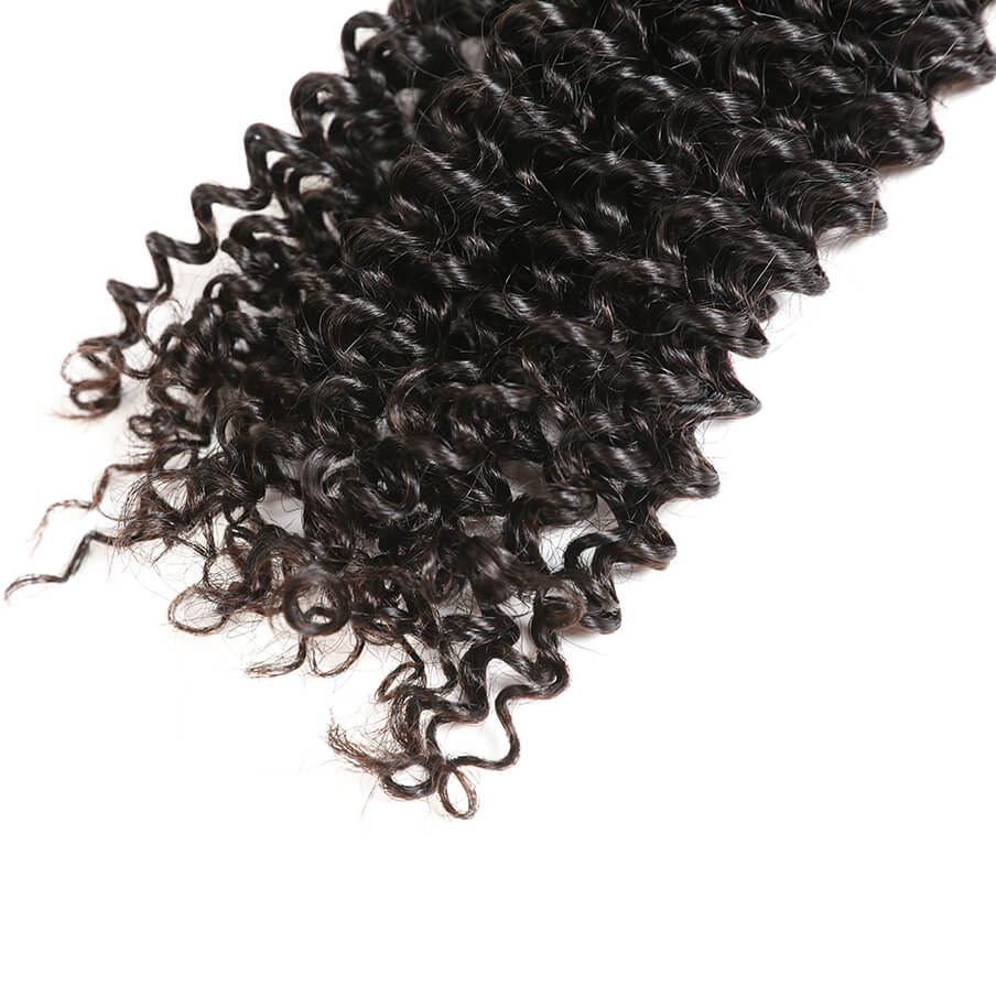 Brazilian Kinky Curly Hair 3 Bundles 100% Virgin Hair Weave Natural Color