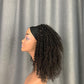 Kinky Curly High Density 200% Full Head Wig Thick Hair Headband Hair Wig