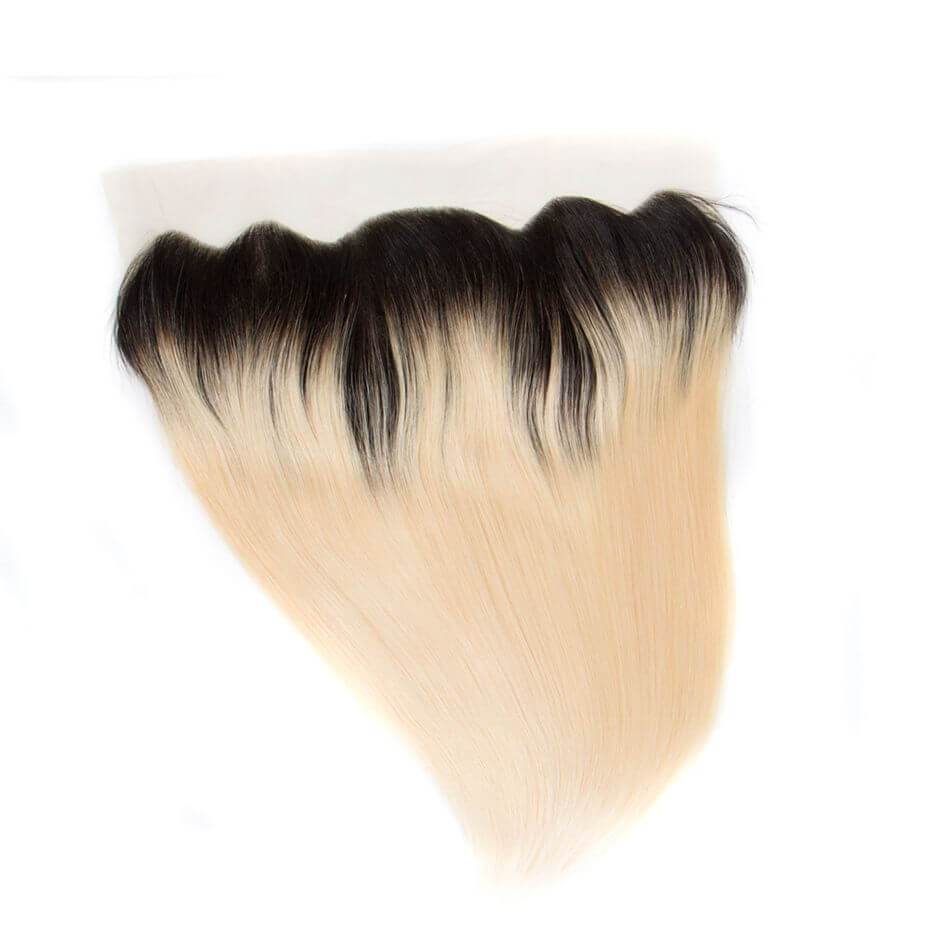 Lace Frontal Color 1b 613 Straight Brazilian Remy Human Hair - Ross Pretty Hair Official