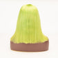 Bob Straight Fluorescence Green Color Hair 13×4 Lace Front Wigs
