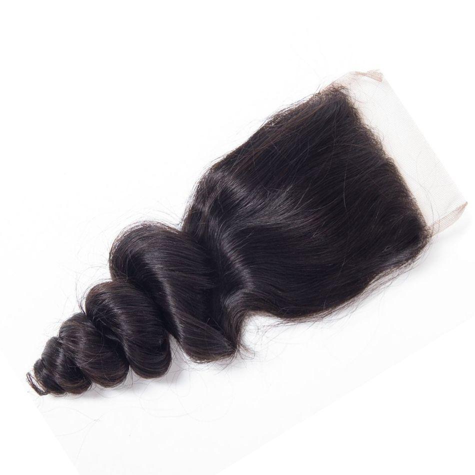 Loose Wave Human Hair Extensions Brazilian Loose Wave Lace Closure - Ross Pretty Hair Official