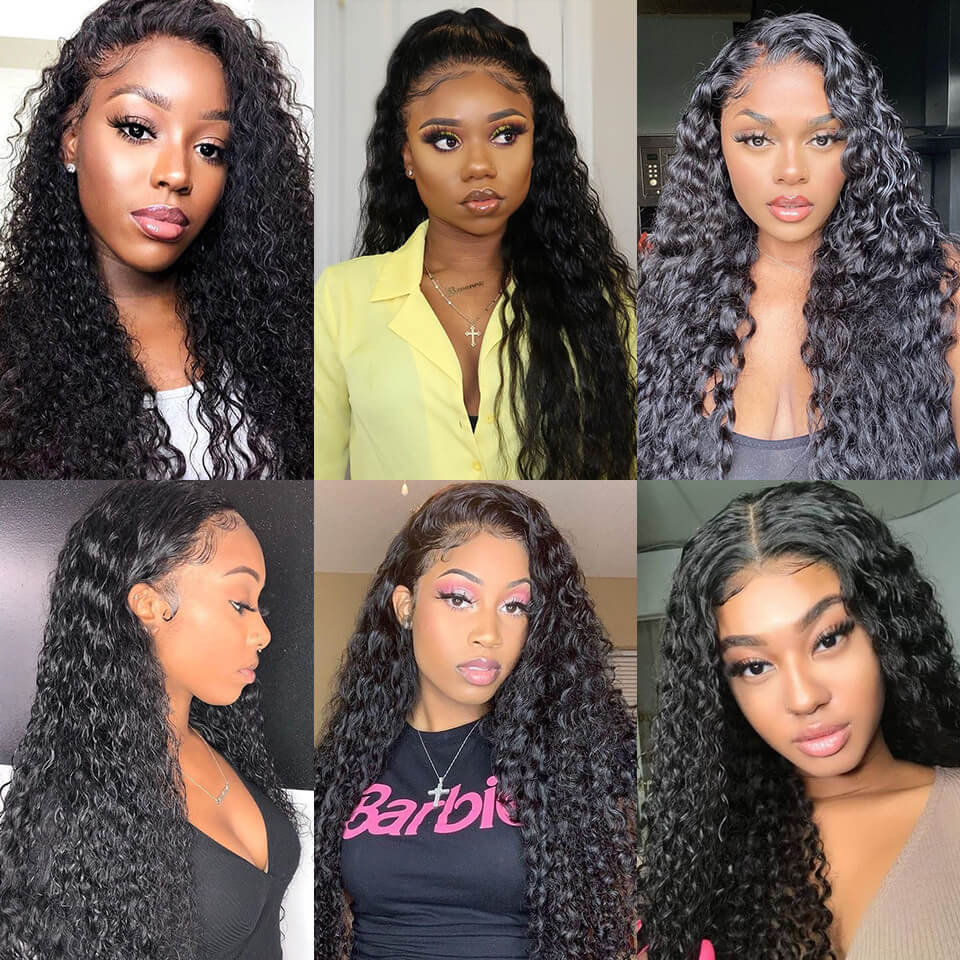 5×5 Lace Closure Wigs Loose Deep Wave Wig