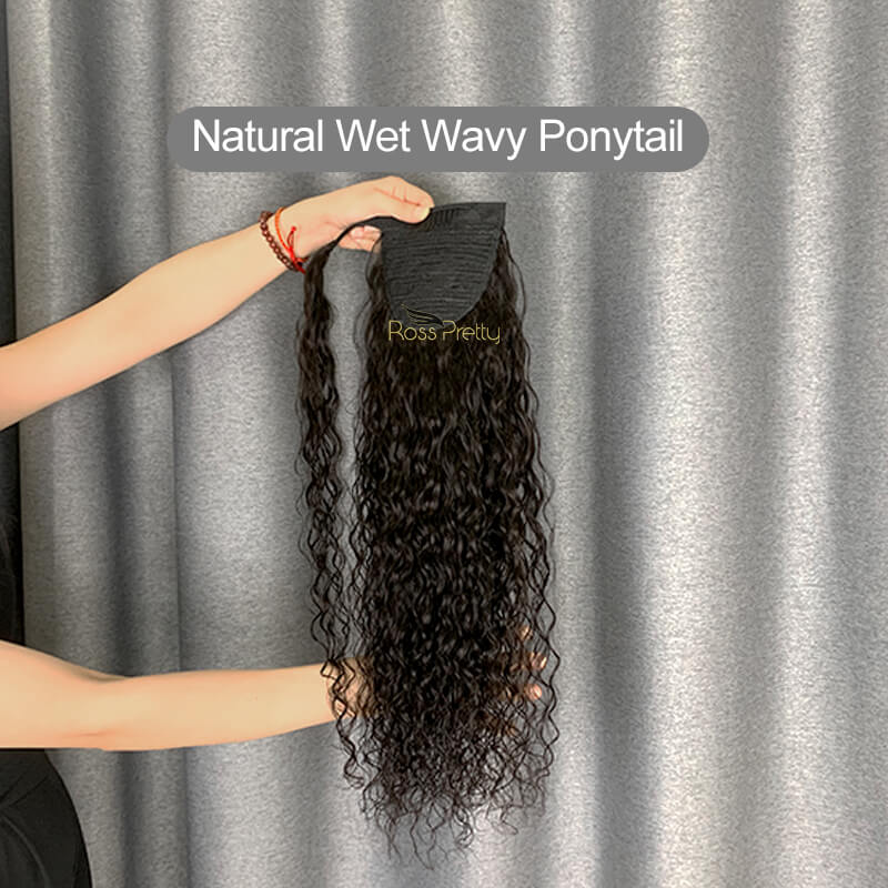 Ponytail Hair Straight/ Body Wave/ Natural Wave/ Jerry Curly/ Kinky Straight 100% Human Hair