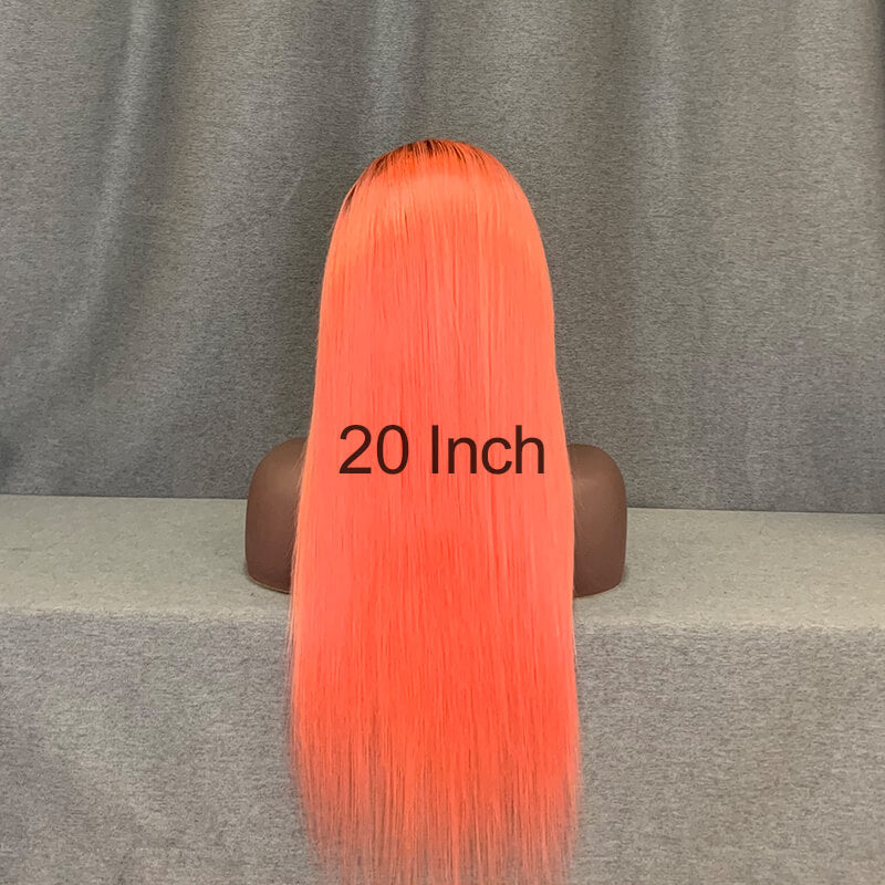 Pink Wig Ombre Color Lace Front Wig