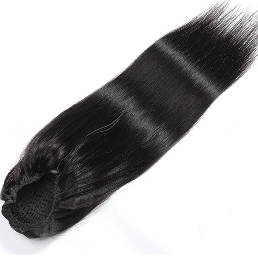 Straight Hair Ponytail Clip in Ponytail Extension Wrap Around Long Straight Ponytail Hair