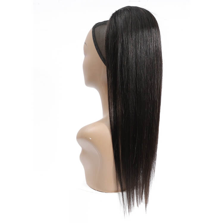 Straight Hair Ponytail Clip in Ponytail Extension Wrap Around Long Straight Ponytail Hair