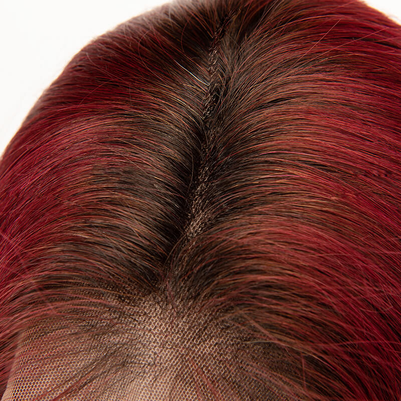 1b/99j Straight Hair Full Lace Wig 150% Density Virgin Human Hair