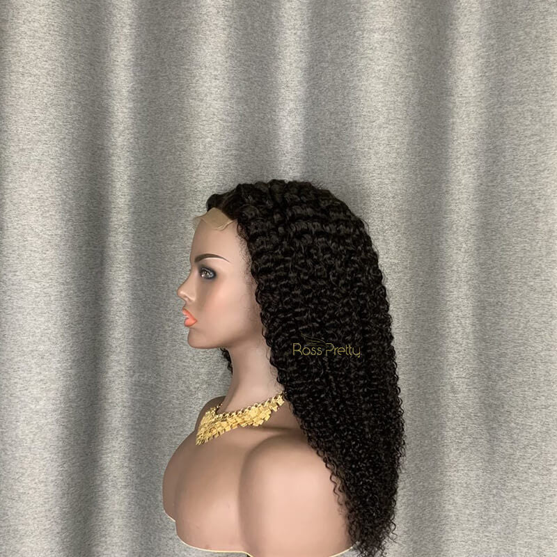 Curly Wig 18 Inch 4×4 Custom Lace Closure Wig 100% Human Hair