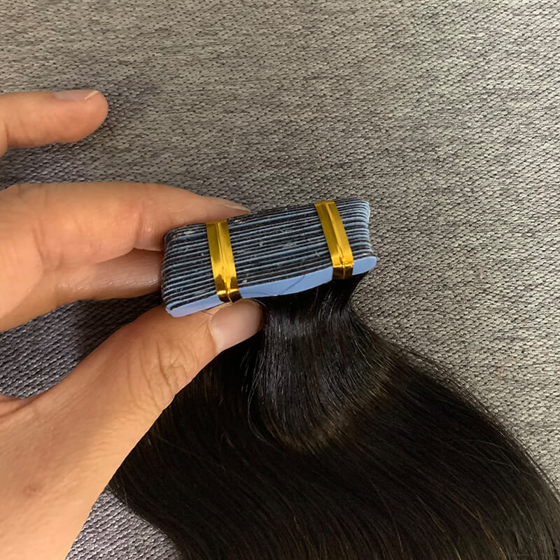 #1b Body Wave Tape In Human Hair Extensions 20 Pieces/ Pack