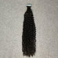#1b Kinky Curly Tape In Human Hair Extensions 20 Pieces/ Pack