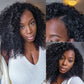 Brazilian Curly Wave Human Hair V Part Wigs 150% Density