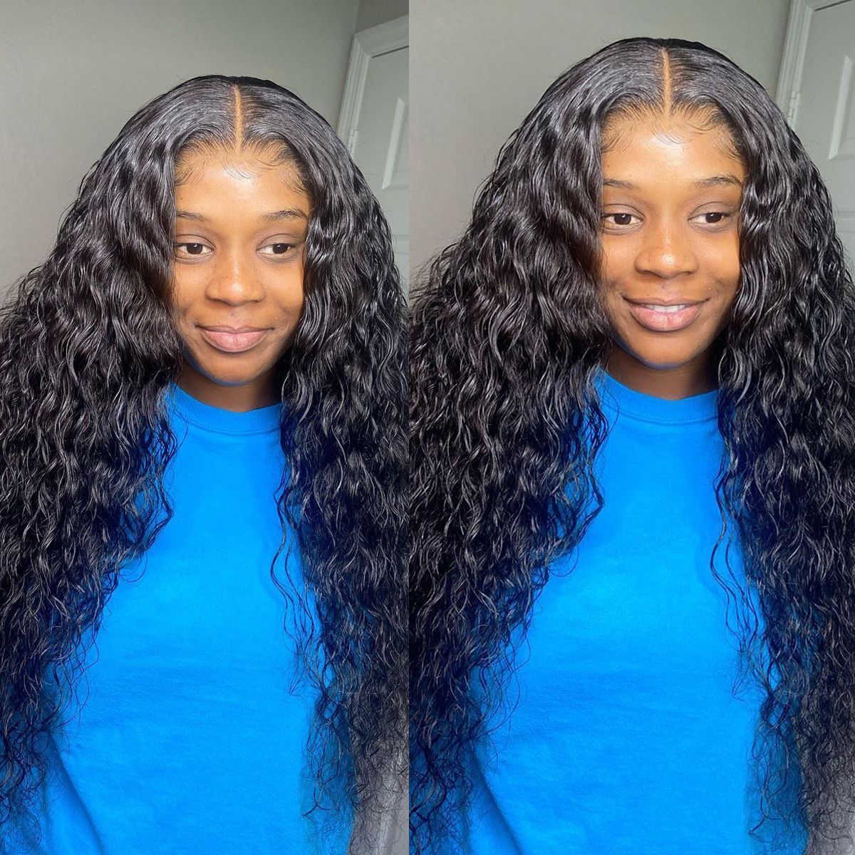 Water Wave 13×4 HD Lace Frontal Wigs Human Hair Wigs - Ross Pretty Hair Official