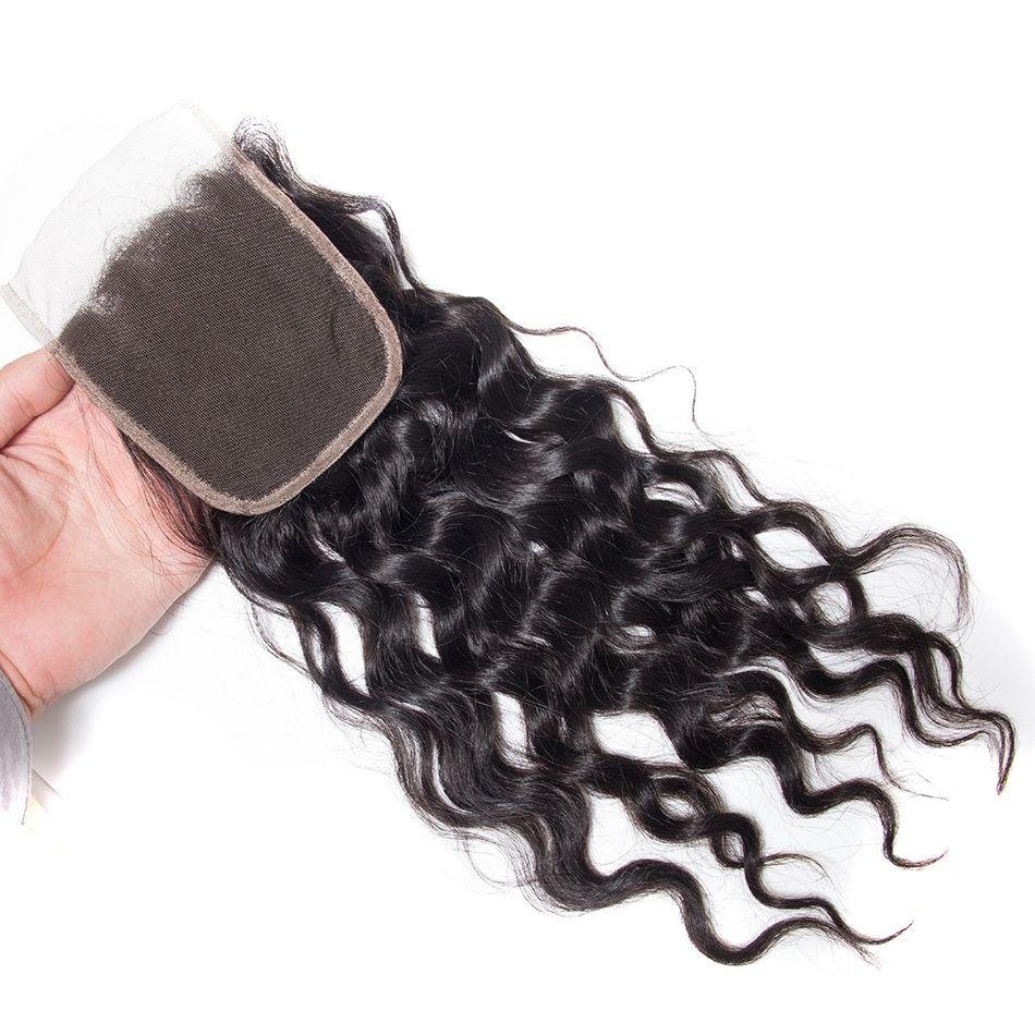 Water Wave Lace Closure Hair Weave Wet And Wavy Closure Extensions - Ross Pretty Hair Official