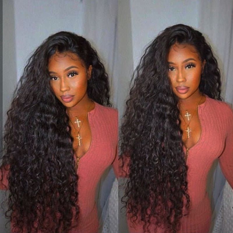 Water Wavy Wig Human Hair